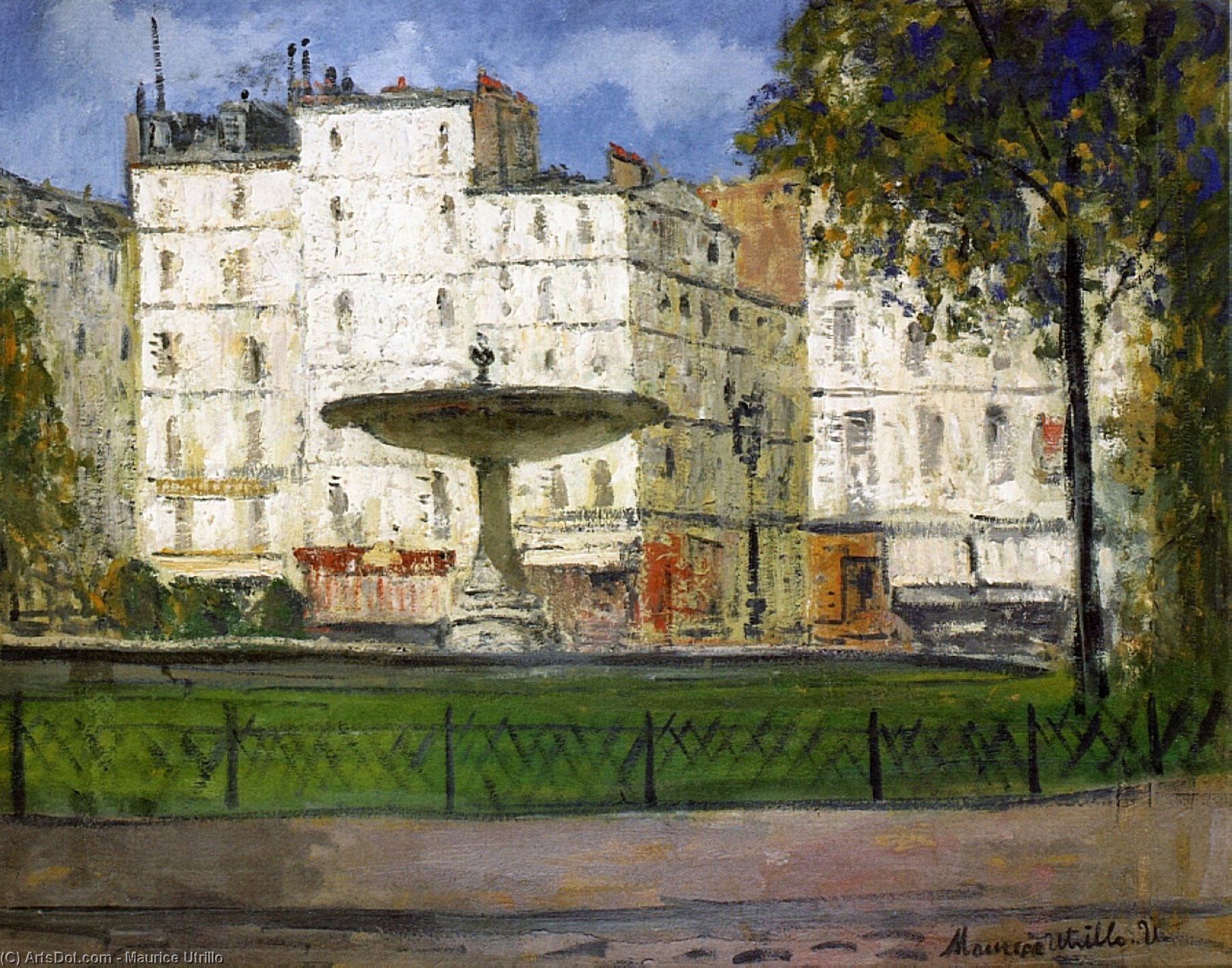 Wikioo.org - สารานุกรมวิจิตรศิลป์ - จิตรกรรม Maurice Utrillo - place pigalle