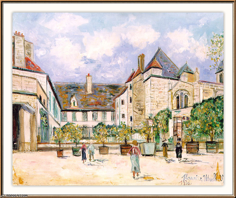 Wikioo.org - The Encyclopedia of Fine Arts - Painting, Artwork by Maurice Utrillo - Saint Jean D'Archevieres Rhone
