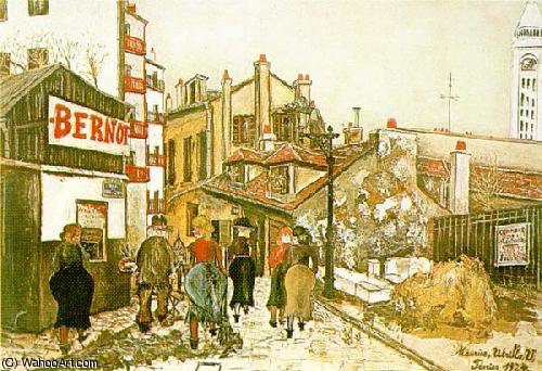 Wikioo.org - The Encyclopedia of Fine Arts - Painting, Artwork by Maurice Utrillo - the bernots house