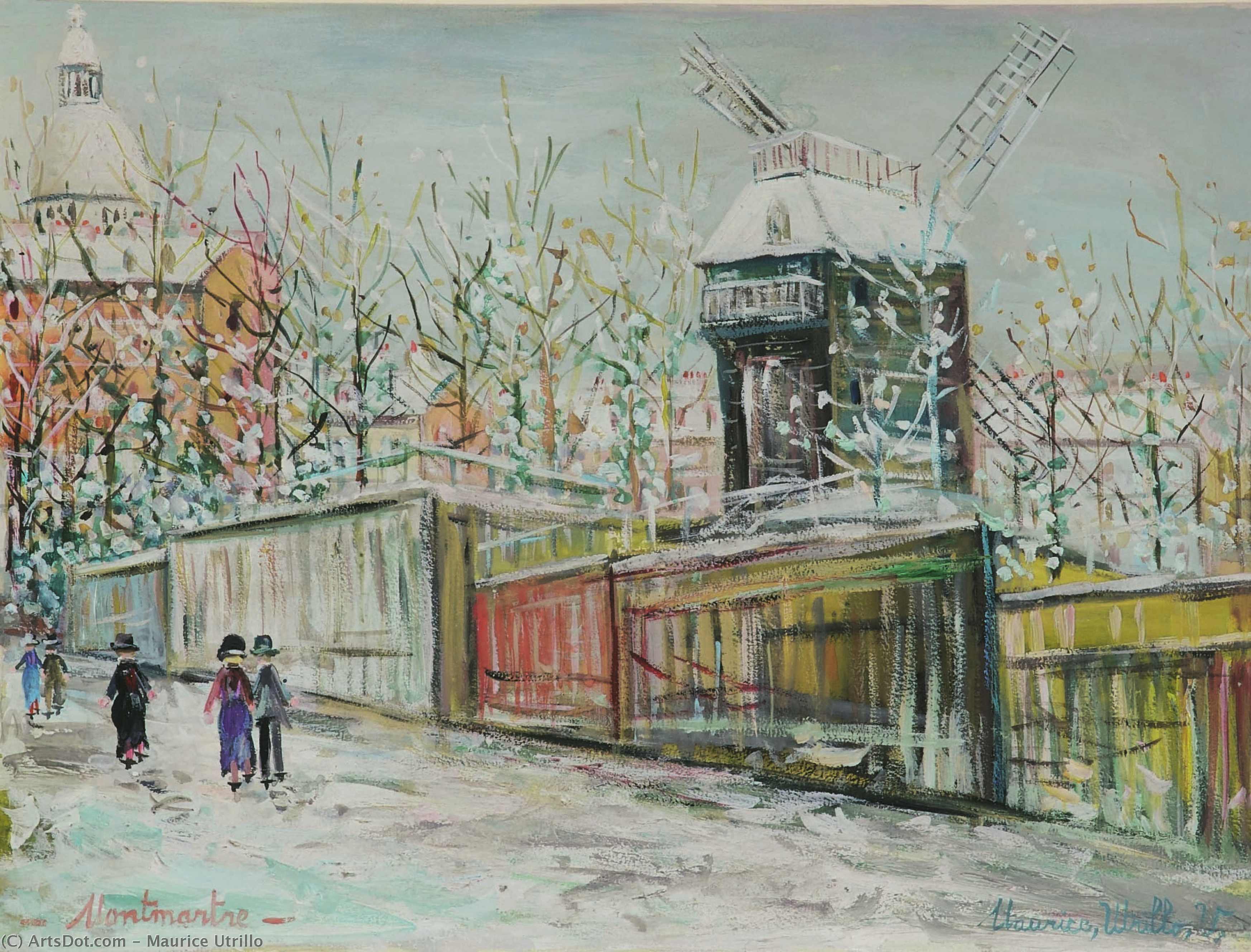 Wikioo.org - สารานุกรมวิจิตรศิลป์ - จิตรกรรม Maurice Utrillo - View of Pontoise