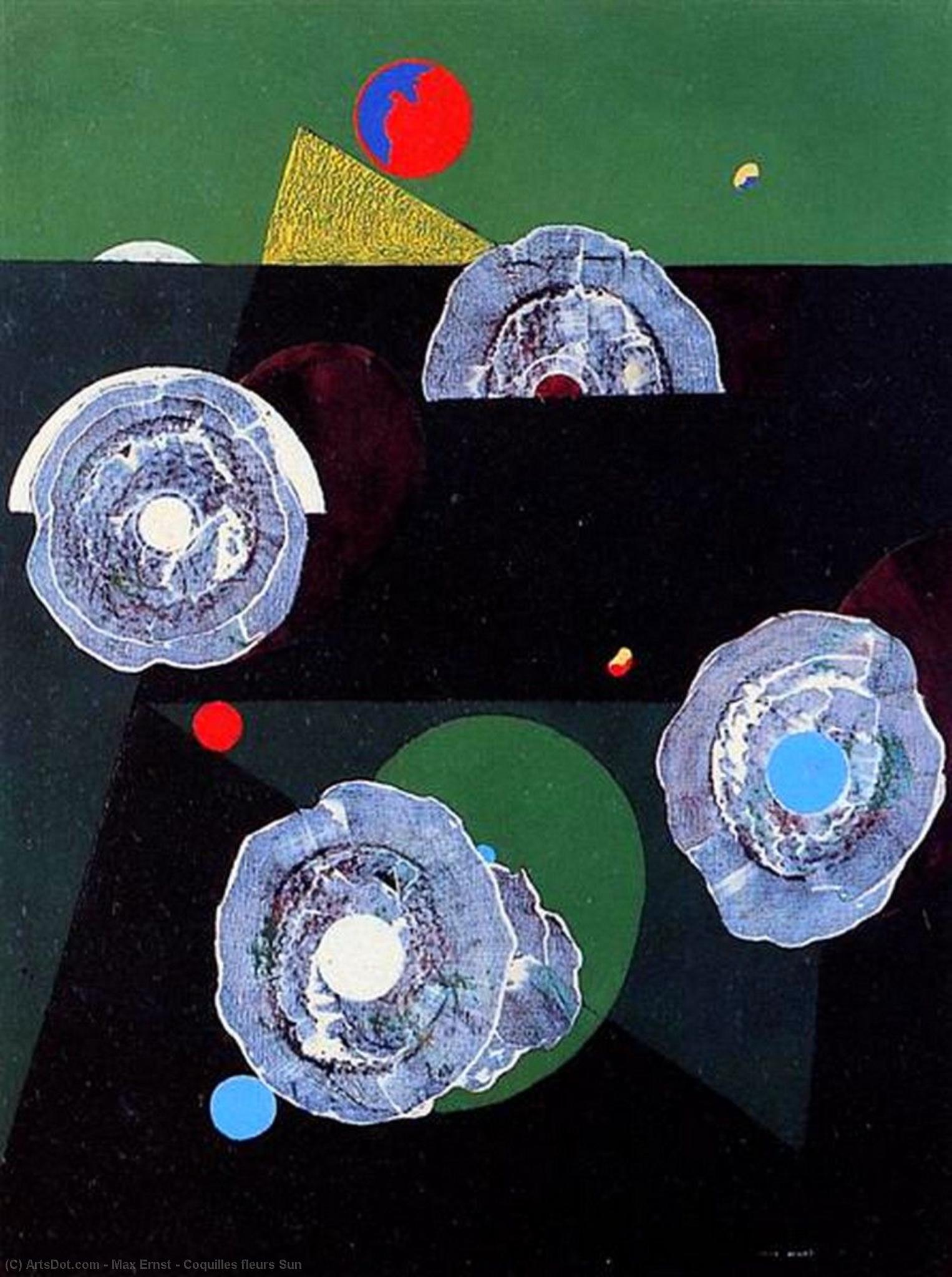 WikiOO.org - Güzel Sanatlar Ansiklopedisi - Resim, Resimler Max Ernst - Coquilles fleurs Sun