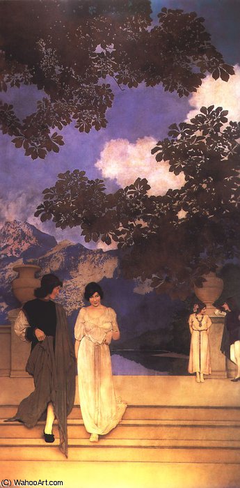 Wikioo.org - The Encyclopedia of Fine Arts - Painting, Artwork by Maxfield Parrish - Garden of Opportunity