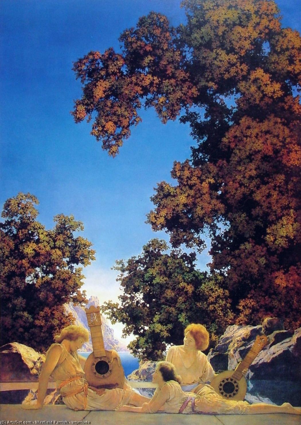 Wikioo.org - The Encyclopedia of Fine Arts - Painting, Artwork by Maxfield Parrish - interlude