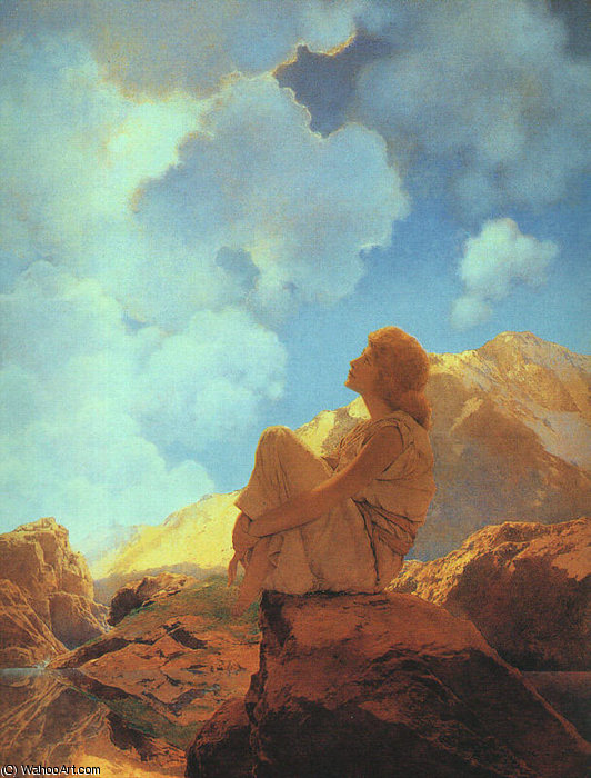 Wikioo.org - The Encyclopedia of Fine Arts - Painting, Artwork by Maxfield Parrish - Morning (Spring)