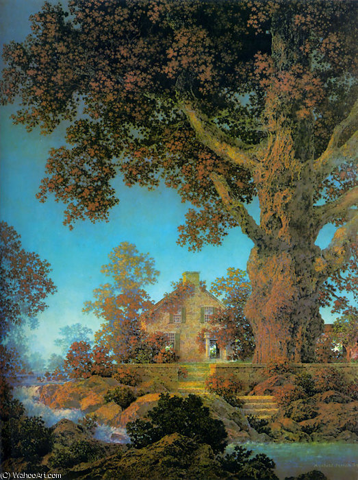 WikiOO.org - Encyclopedia of Fine Arts - Maleri, Artwork Maxfield Parrish - morning light