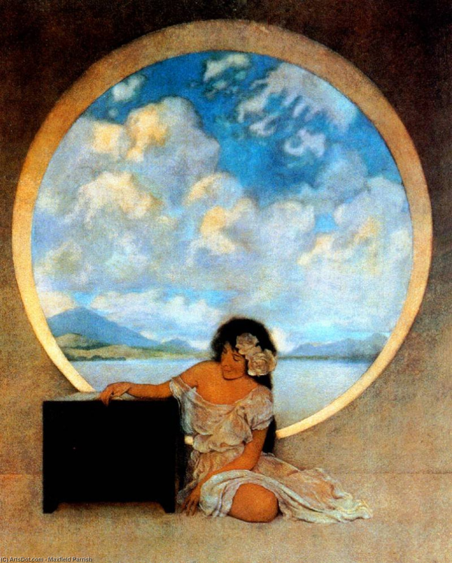 Wikioo.org - The Encyclopedia of Fine Arts - Painting, Artwork by Maxfield Parrish - pandora