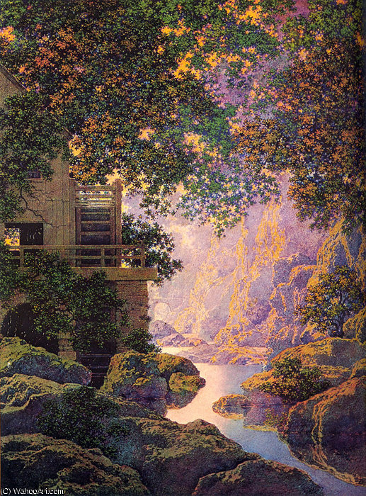 WikiOO.org - Enciklopedija likovnih umjetnosti - Slikarstvo, umjetnička djela Maxfield Parrish - the old glen mill
