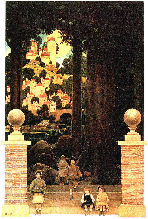 Wikioo.org - The Encyclopedia of Fine Arts - Painting, Artwork by Maxfield Parrish - the sugar-plum tree