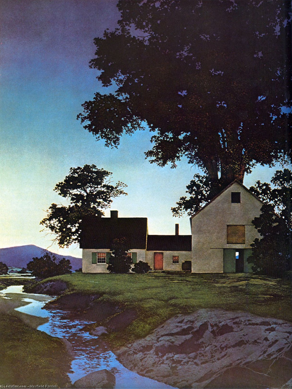 WikiOO.org - Енциклопедія образотворчого мистецтва - Живопис, Картини
 Maxfield Parrish - twilight