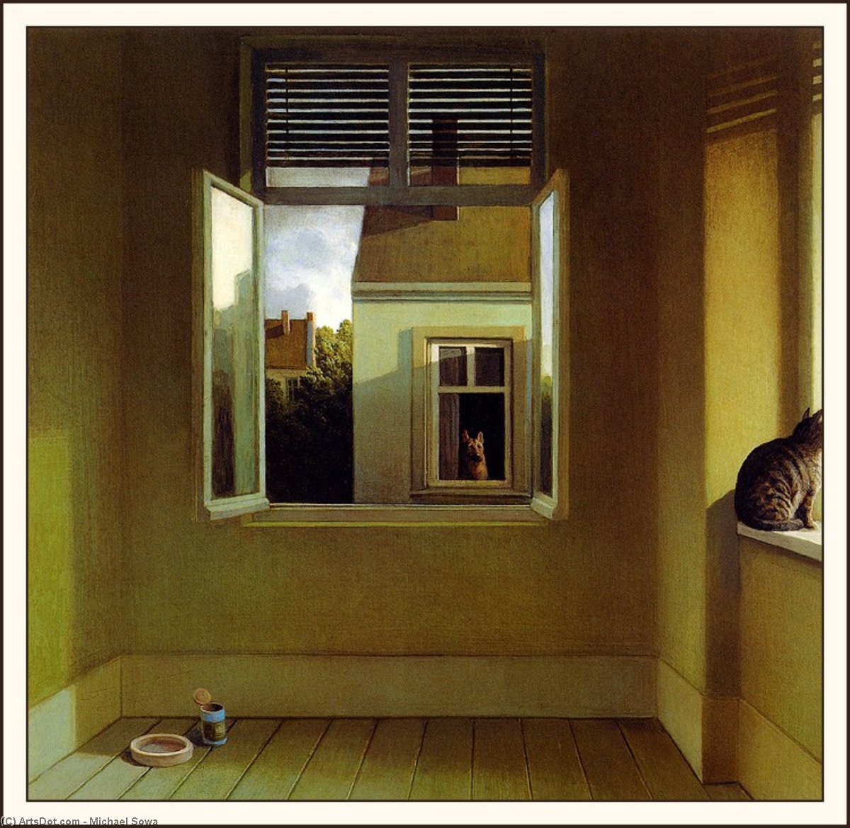 Wikioo.org - The Encyclopedia of Fine Arts - Painting, Artwork by Michael Sowa - a summer nights melancholy