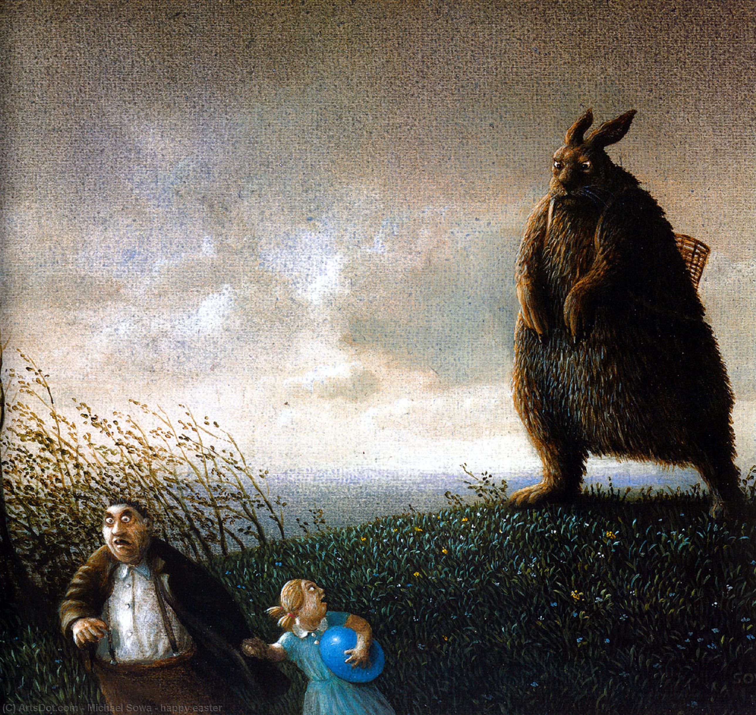 Wikioo.org - The Encyclopedia of Fine Arts - Painting, Artwork by Michael Sowa - happy easter