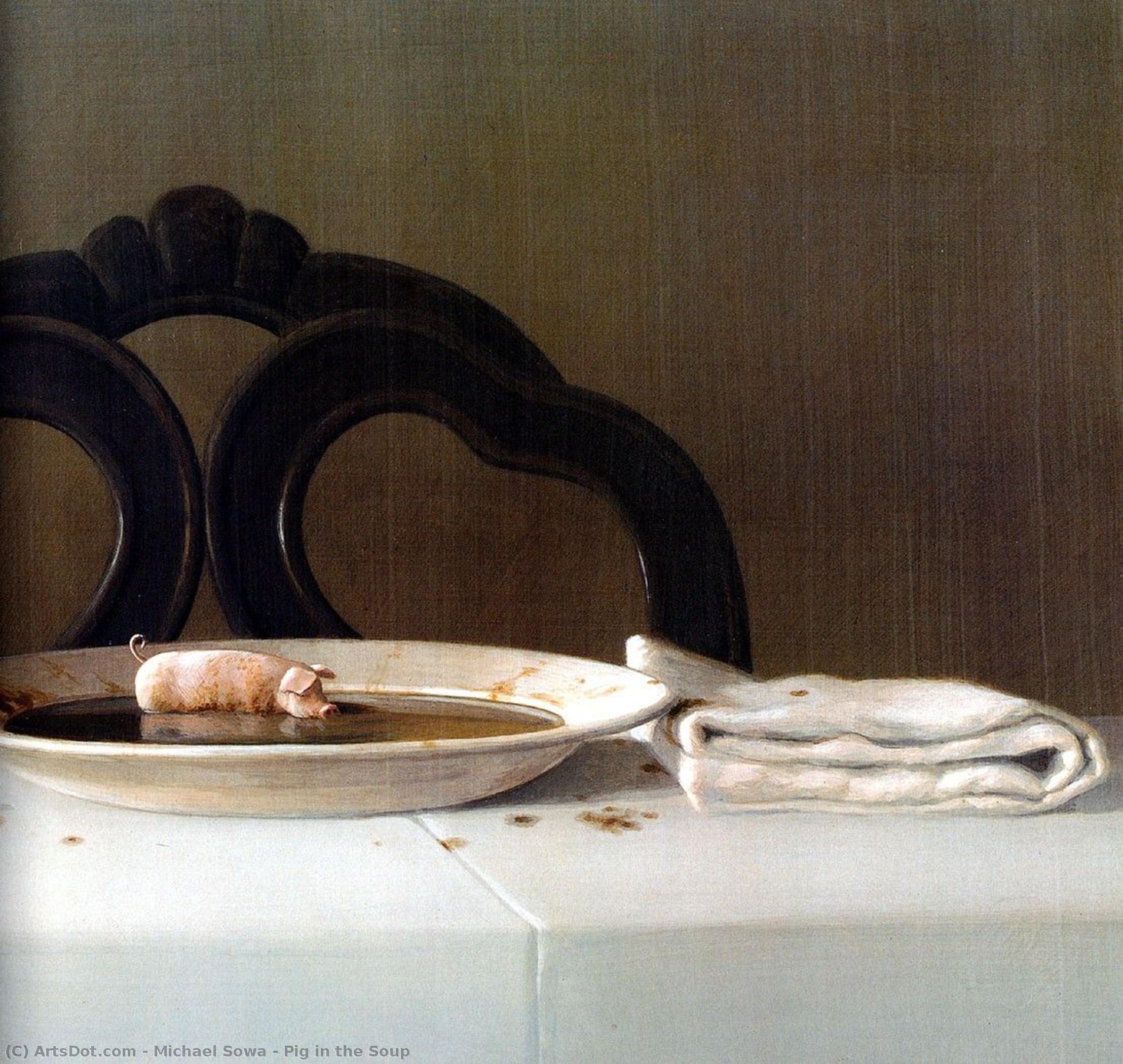 WikiOO.org - Енциклопедія образотворчого мистецтва - Живопис, Картини
 Michael Sowa - Pig in the Soup