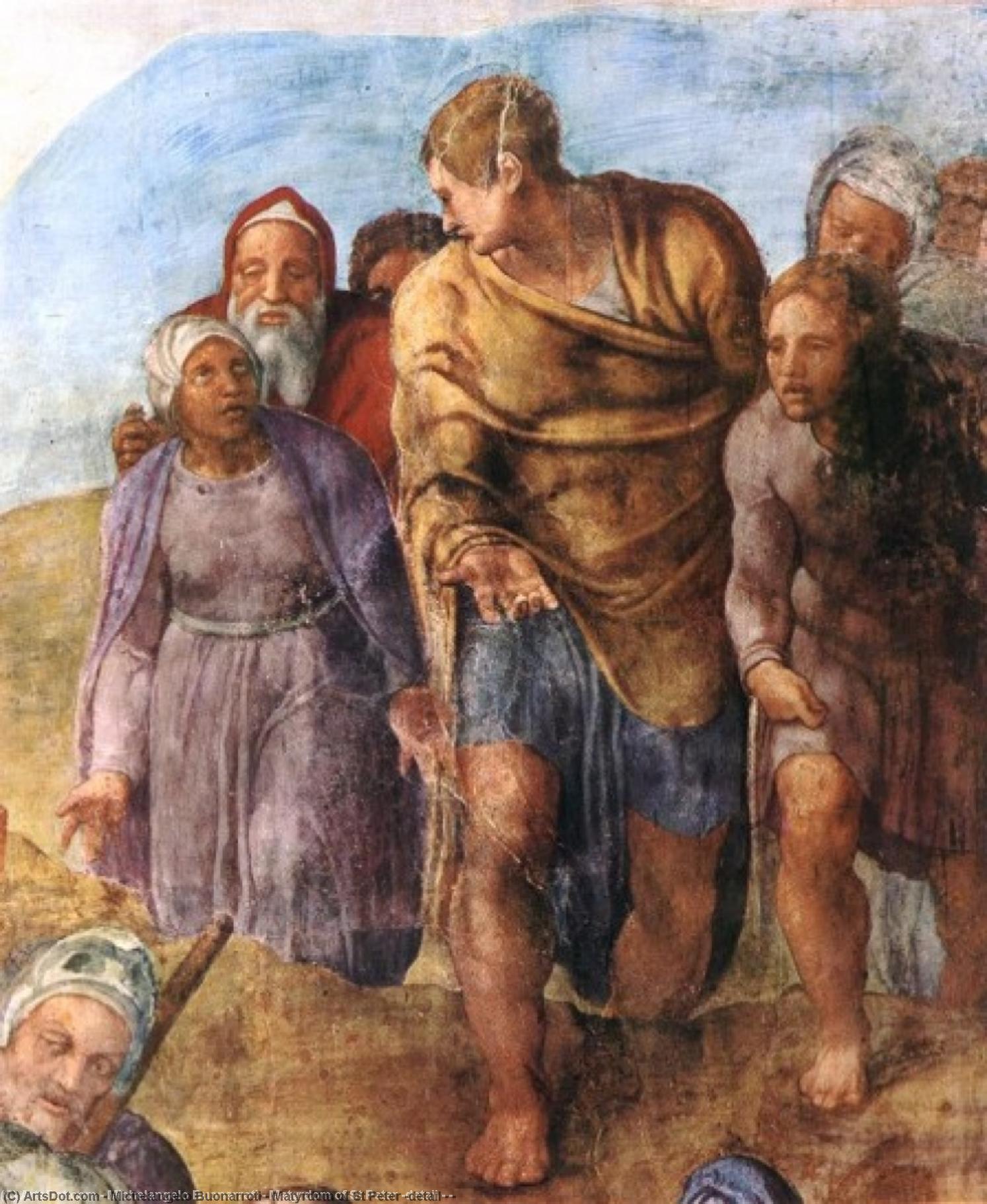 WikiOO.org - Enciklopedija likovnih umjetnosti - Slikarstvo, umjetnička djela Michelangelo Buonarroti - Matyrdom of St Peter (detail - )
