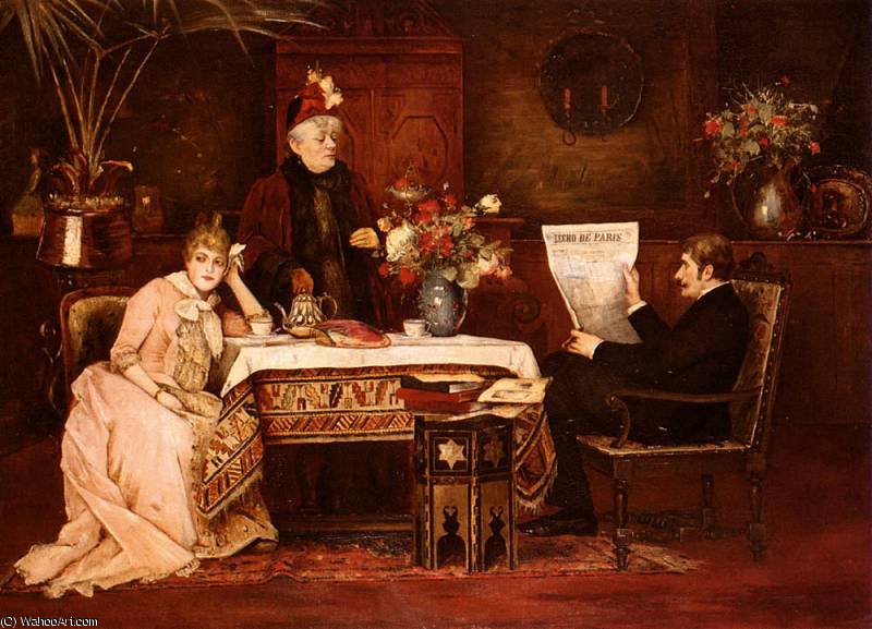Wikioo.org - The Encyclopedia of Fine Arts - Painting, Artwork by Mihaly Munkacsy - trop de belle mere