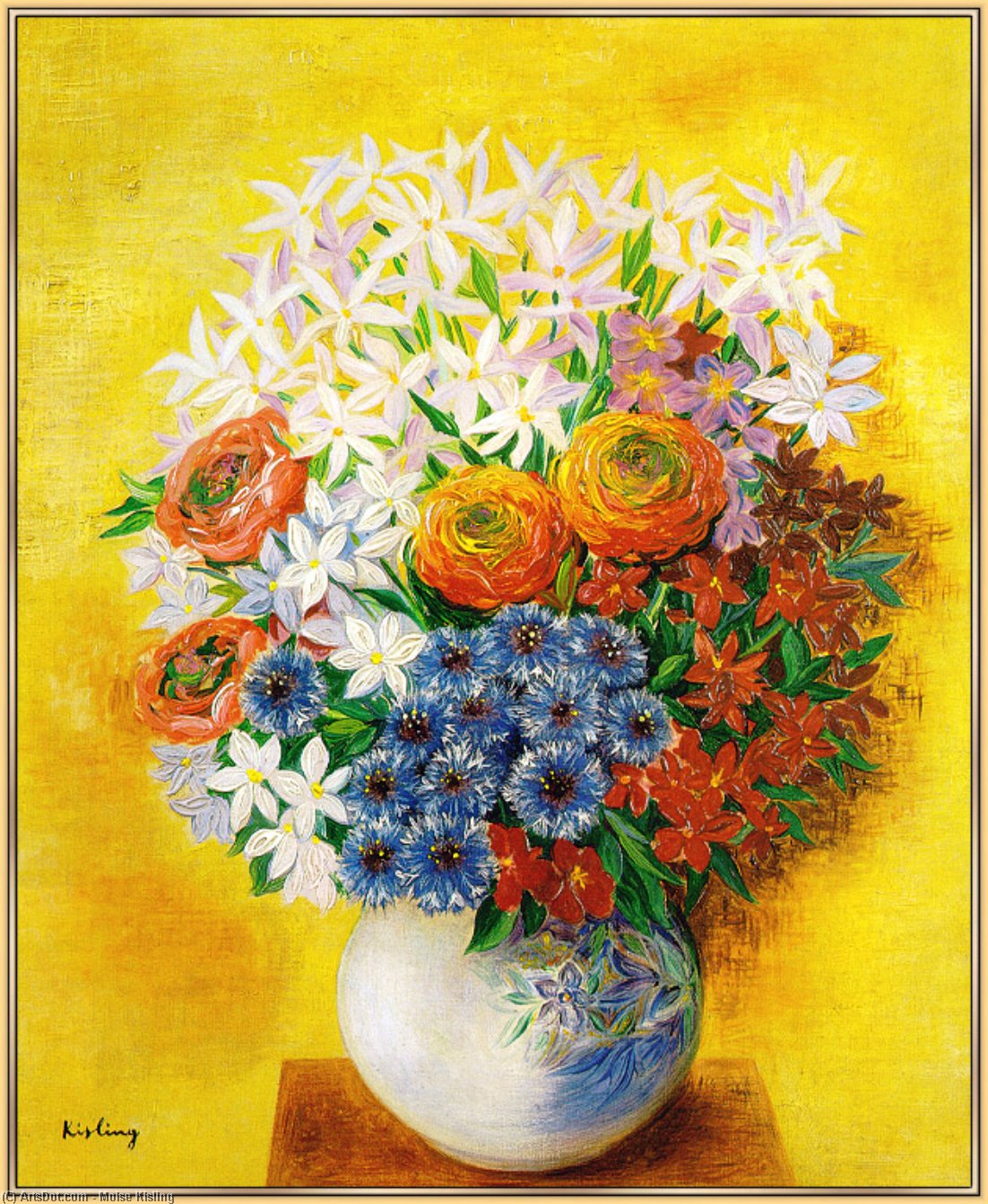 Wikioo.org - The Encyclopedia of Fine Arts - Painting, Artwork by Moise Kisling - bouquet varie
