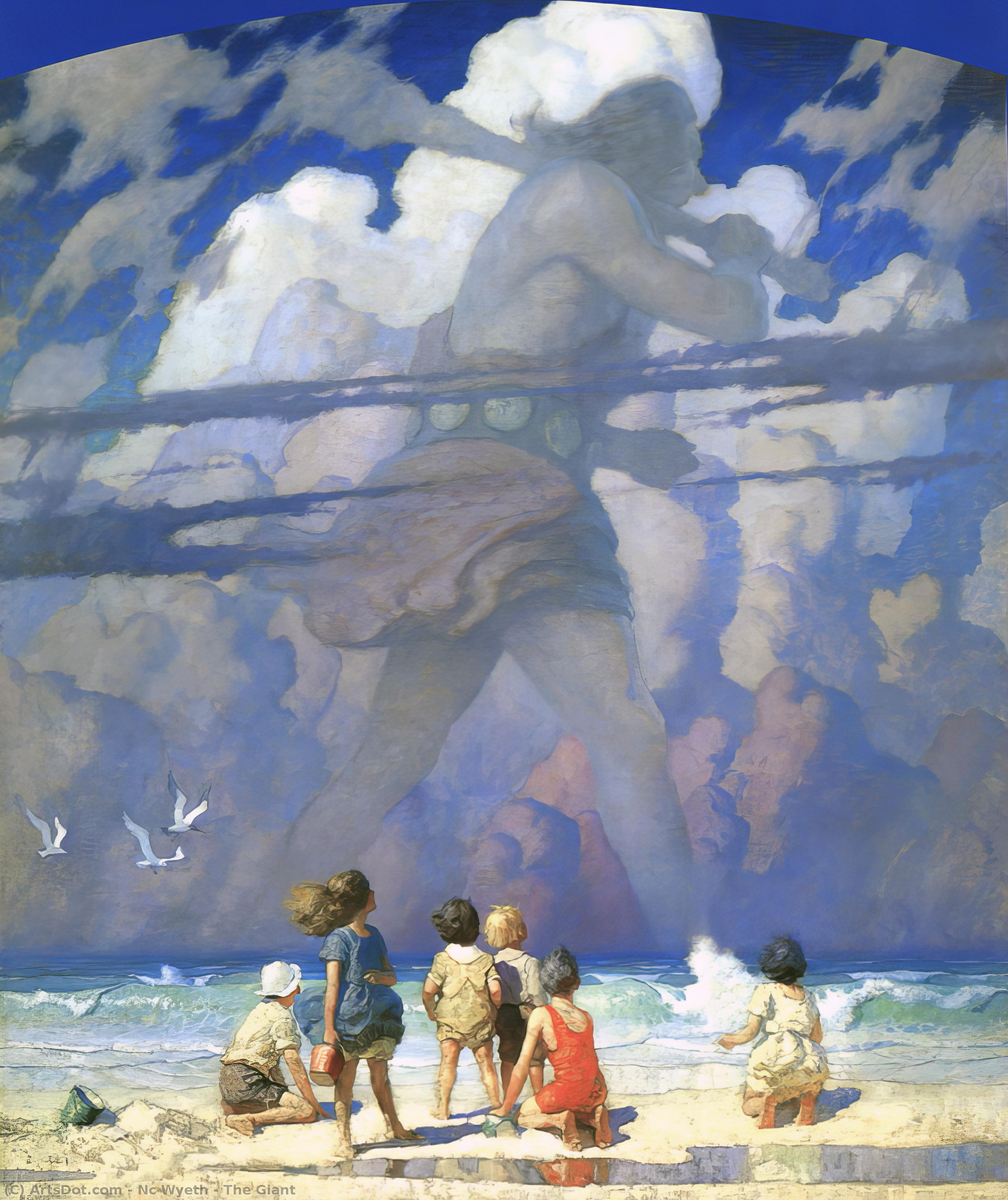 Wikioo.org – La Enciclopedia de las Bellas Artes - Pintura, Obras de arte de Nc Wyeth - gigante
