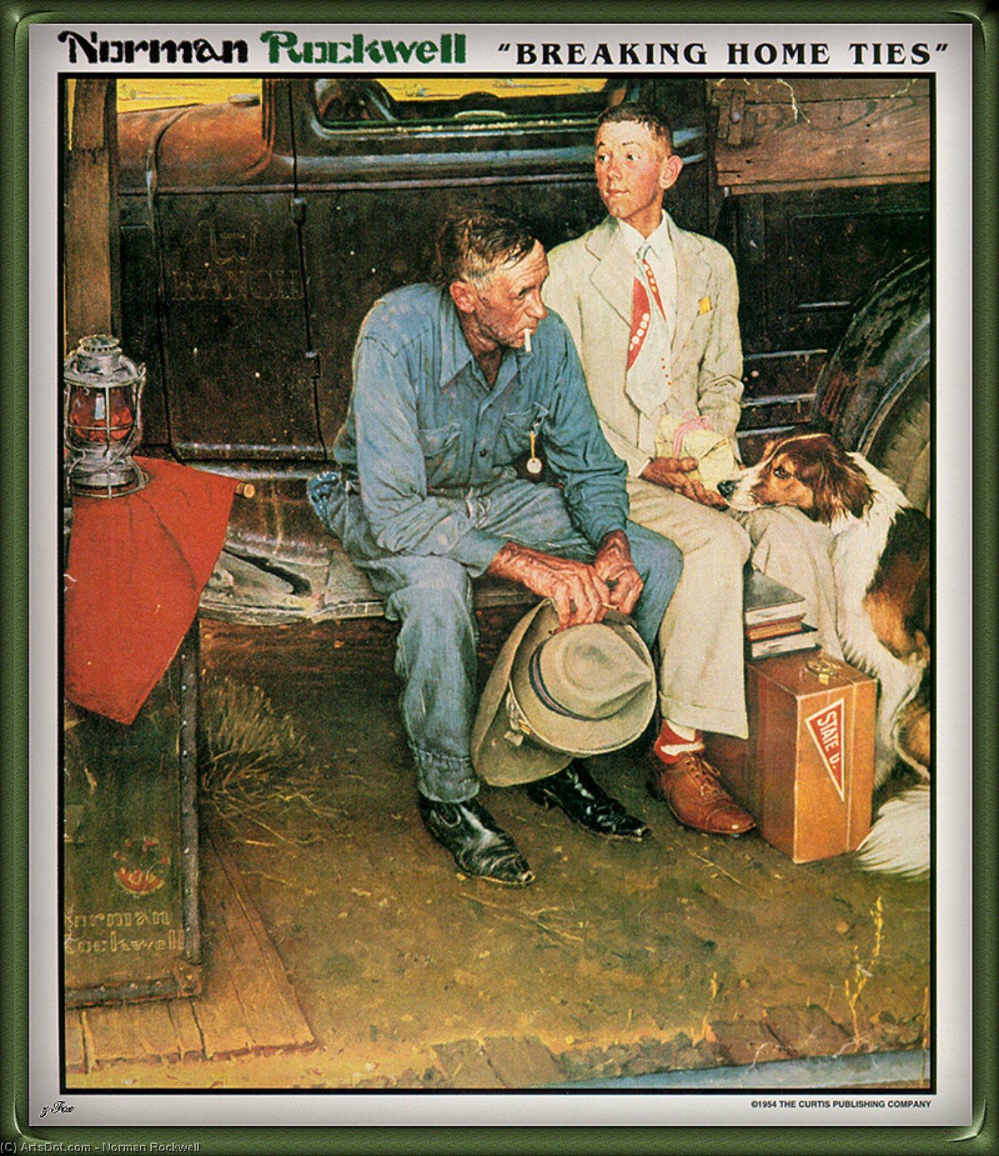 Wikioo.org - The Encyclopedia of Fine Arts - Painting, Artwork by Norman Rockwell - breaking home ties