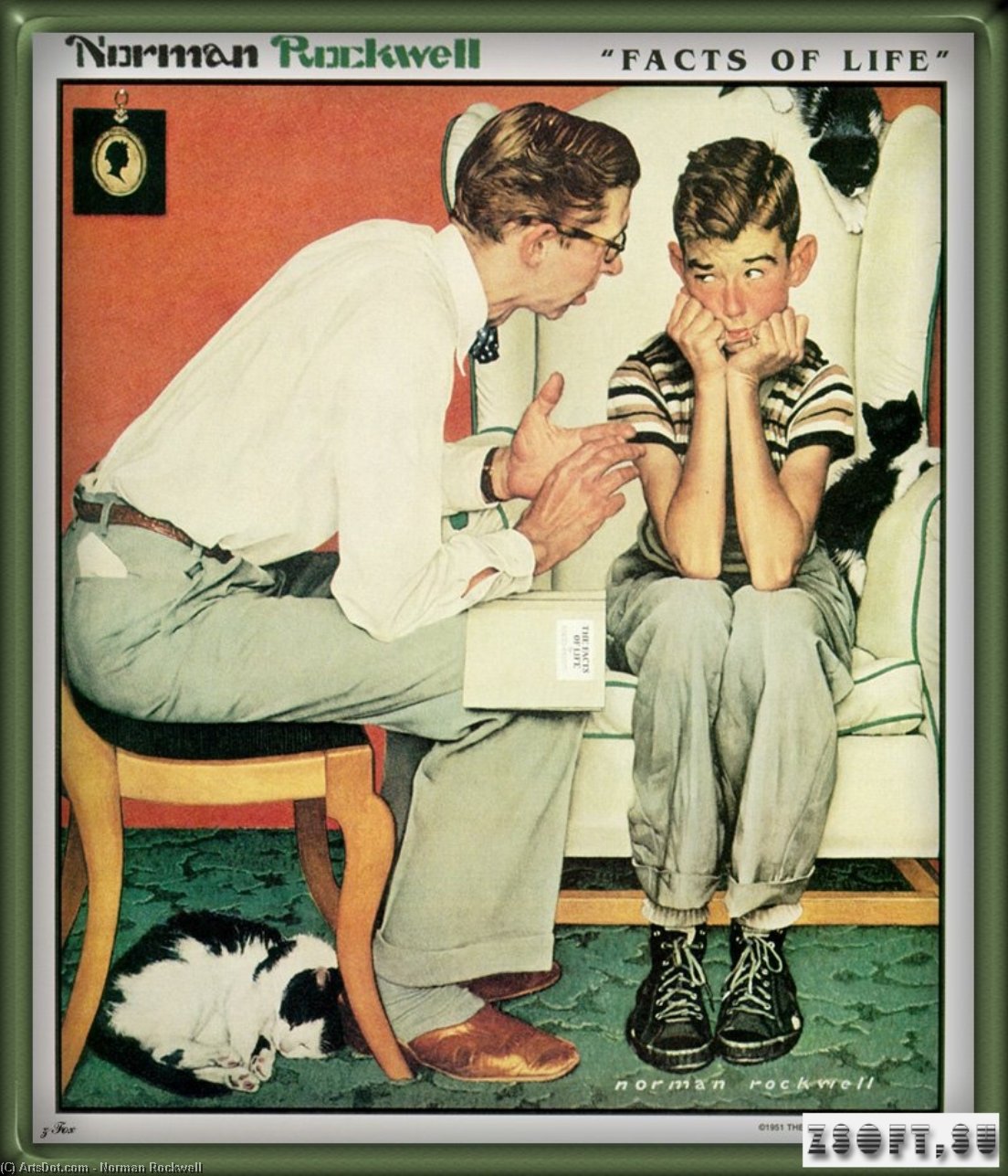 Wikioo.org - The Encyclopedia of Fine Arts - Painting, Artwork by Norman Rockwell - facts of life