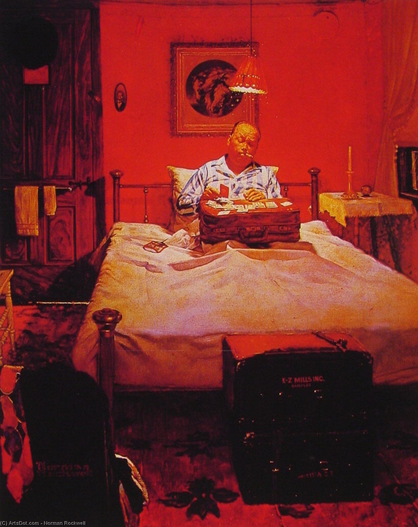 WikiOO.org - Enciklopedija likovnih umjetnosti - Slikarstvo, umjetnička djela Norman Rockwell - solitaire