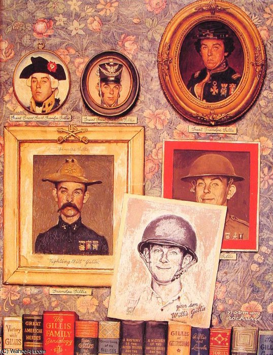 Wikioo.org - The Encyclopedia of Fine Arts - Painting, Artwork by Norman Rockwell - the fighting gillises