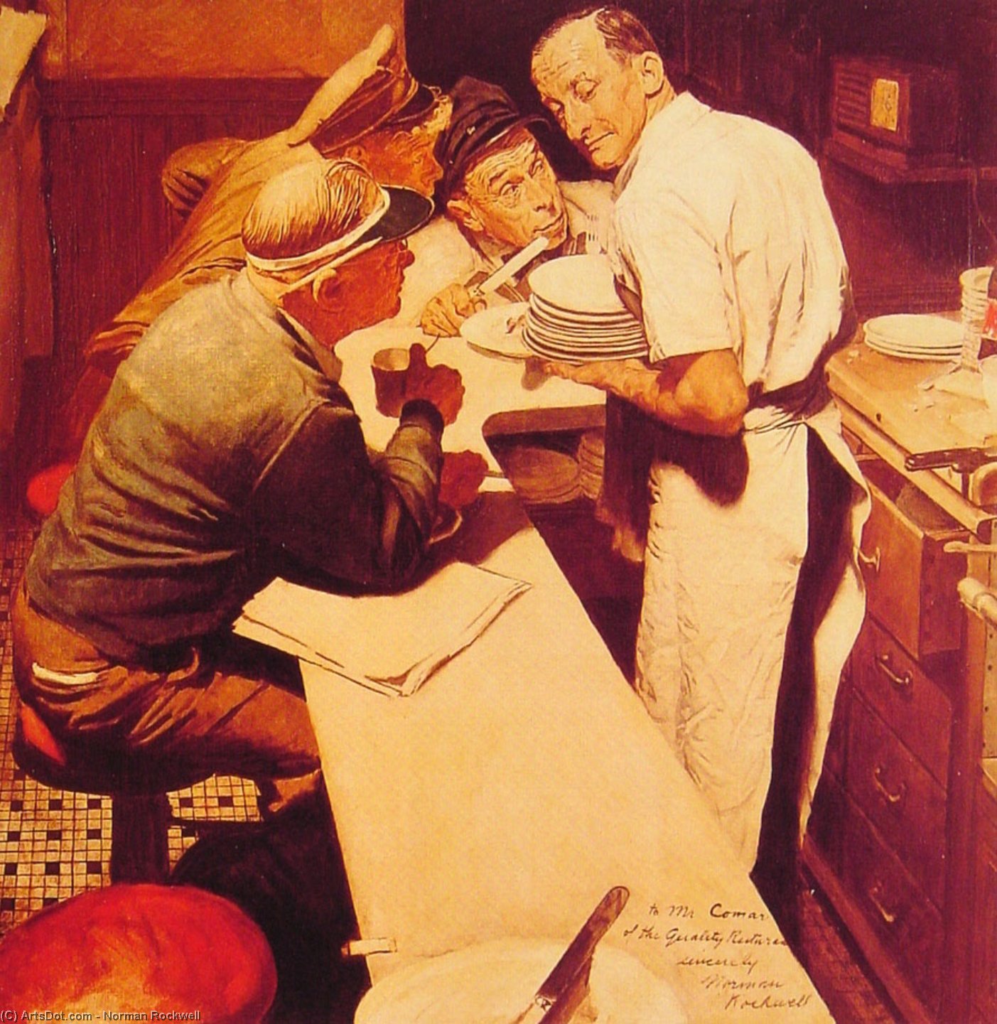 Wikioo.org - The Encyclopedia of Fine Arts - Painting, Artwork by Norman Rockwell - war news
