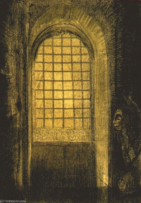 Wikioo.org – La Enciclopedia de las Bellas Artes - Pintura, Obras de arte de Odilon Redon - la ventana