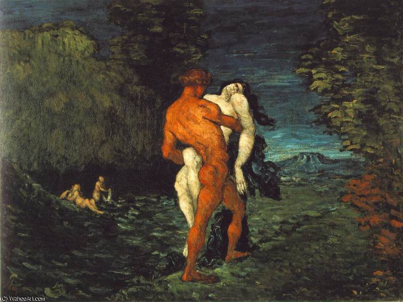 WikiOO.org - Güzel Sanatlar Ansiklopedisi - Resim, Resimler Paul Cezanne - the abduction