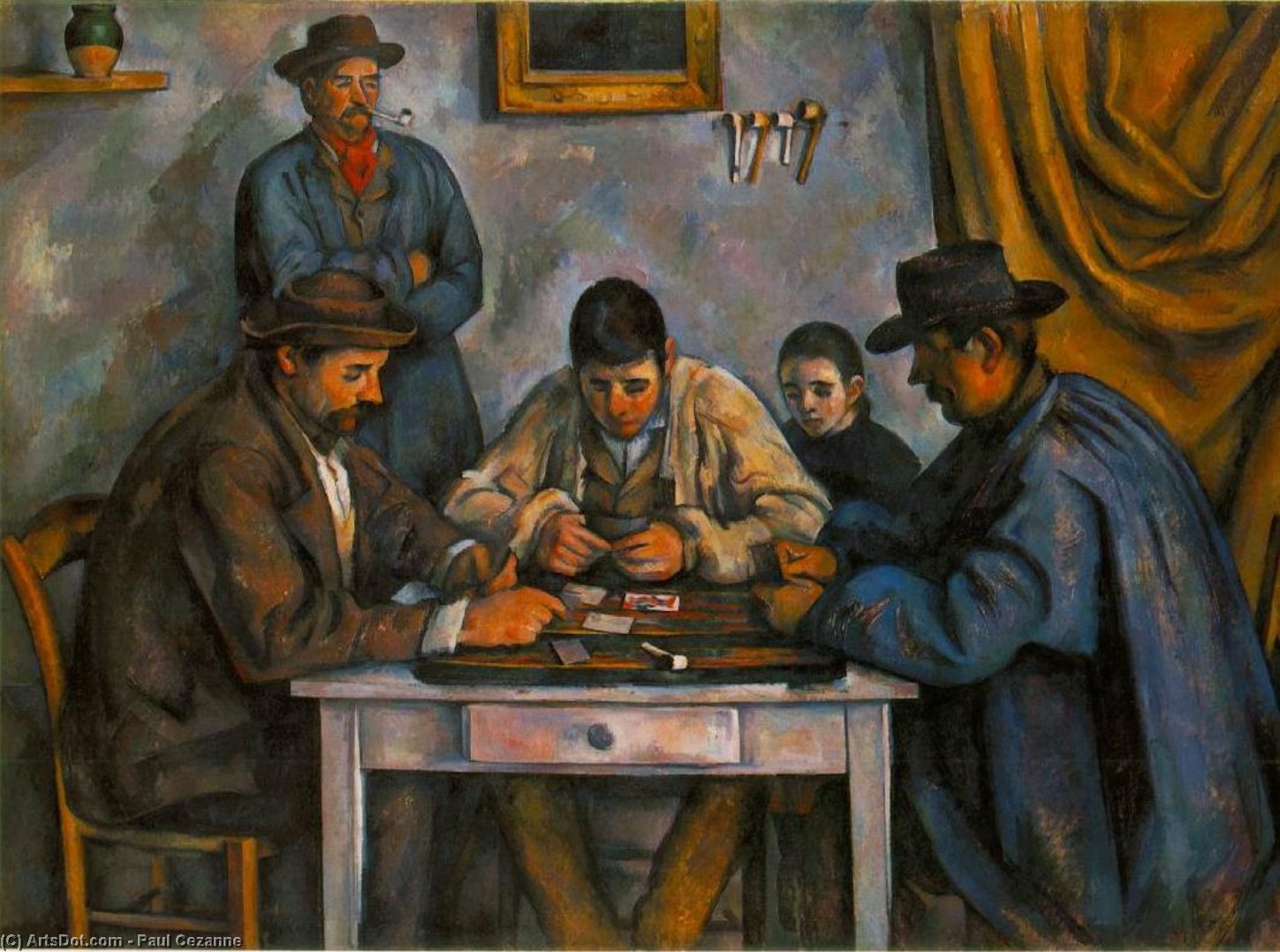 Wikioo.org - The Encyclopedia of Fine Arts - Painting, Artwork by Paul Cezanne - the card players