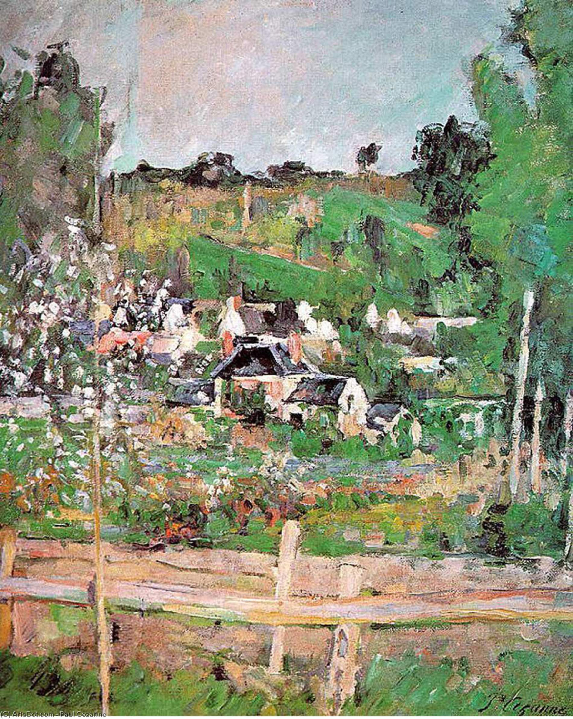 Wikioo.org - The Encyclopedia of Fine Arts - Painting, Artwork by Paul Cezanne - View of Auvers sur Oise