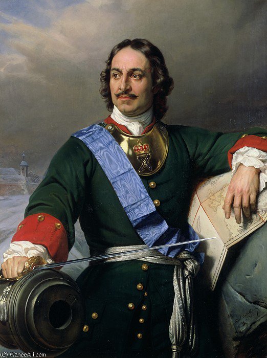 Wikioo.org - The Encyclopedia of Fine Arts - Painting, Artwork by Paul Delaroche (Hippolyte Delaroche) - Peter I the Great of Russia