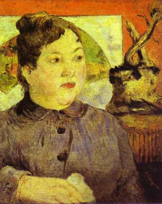Wikoo.org - موسوعة الفنون الجميلة - اللوحة، العمل الفني Paul Gauguin - madame alexandre kohler