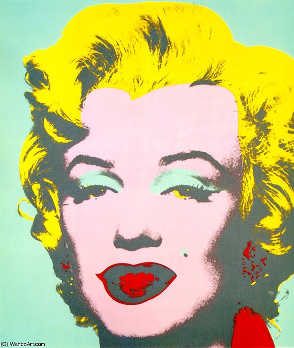 WikiOO.org - Encyclopedia of Fine Arts - Festés, Grafika Andy Warhol - marilyn