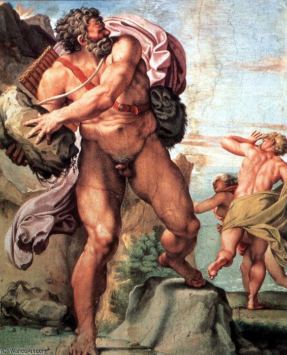 WikiOO.org - Encyclopedia of Fine Arts - Malba, Artwork Annibale Carracci - polyphemus and the nymph galatea