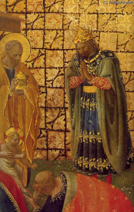 WikiOO.org - Encyclopedia of Fine Arts - Schilderen, Artwork Fra Angelico - Adoration and Annunciation