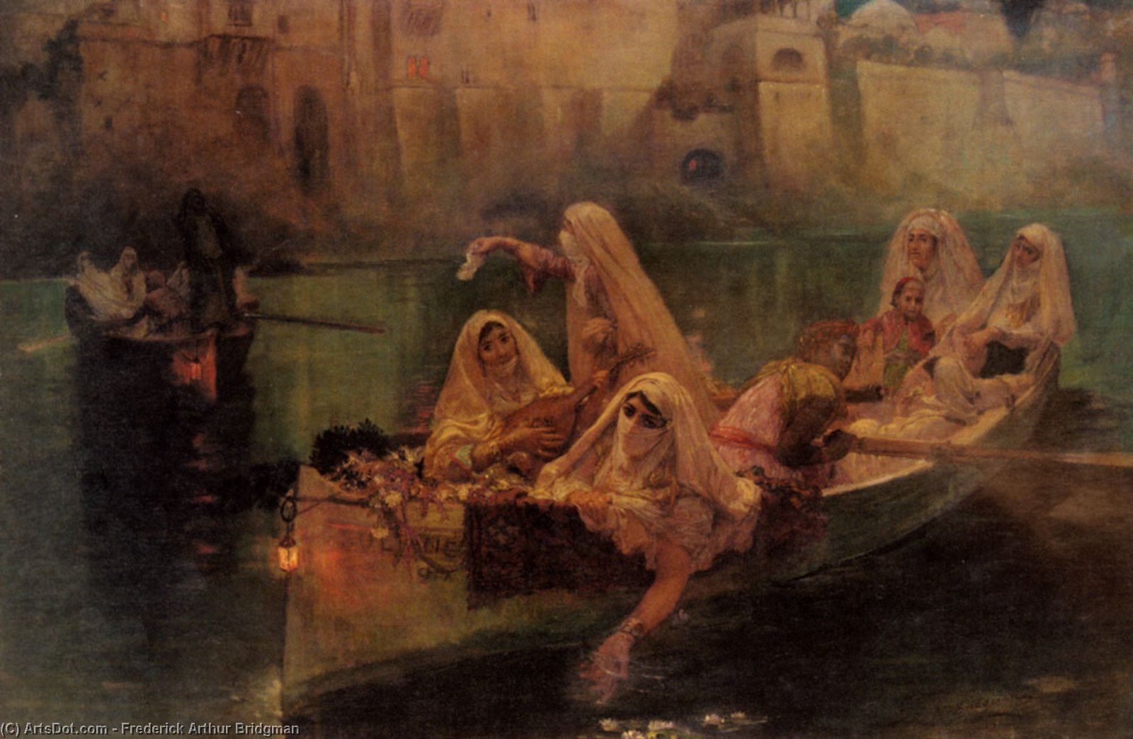 Wikioo.org - สารานุกรมวิจิตรศิลป์ - จิตรกรรม Frederick Arthur Bridgman - fredick arthur the harem boats