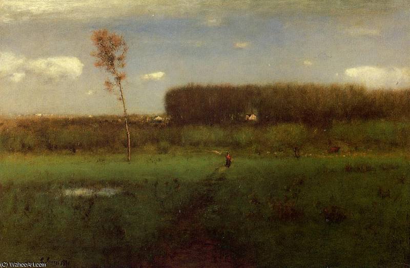 Wikioo.org - The Encyclopedia of Fine Arts - Painting, Artwork by George Inness - october noon