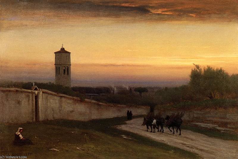 Wikioo.org - The Encyclopedia of Fine Arts - Painting, Artwork by George Inness - twilight
