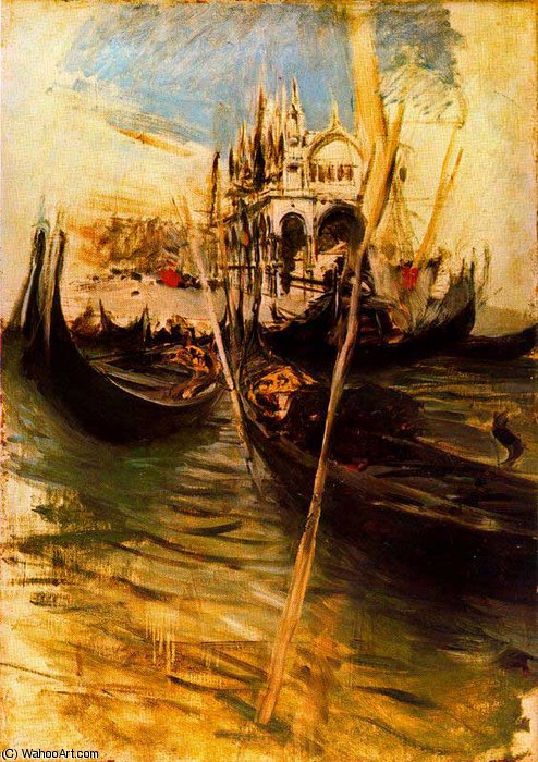 Wikioo.org - The Encyclopedia of Fine Arts - Painting, Artwork by Giovanni Boldini - San Marco in Venice