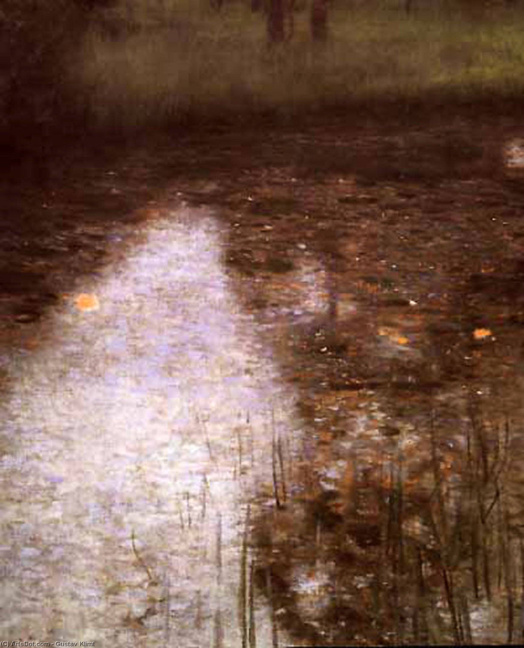 WikiOO.org – 美術百科全書 - 繪畫，作品 Gustav Klimt - 明镜 sumpf