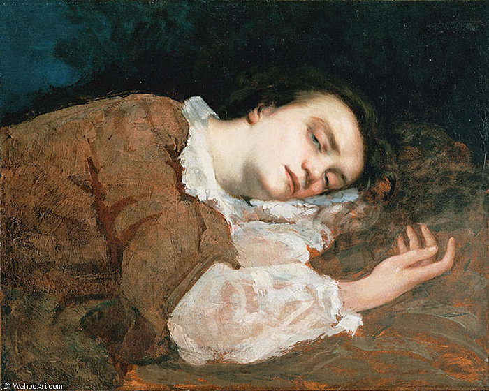 Wikioo.org - The Encyclopedia of Fine Arts - Painting, Artwork by Gustave Courbet - Study for Les Demoiselles des bords de la Seine (Ete)
