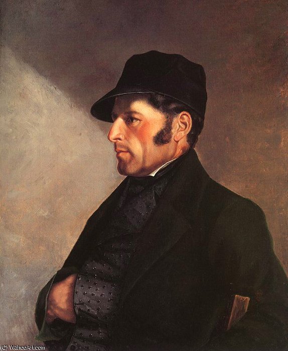 Wikioo.org – La Enciclopedia de las Bellas Artes - Pintura, Obras de arte de Gustave Courbet - Retrato de la Artista Padre - óleo sobre lienzo -