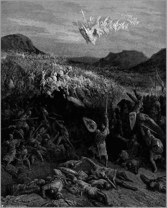 WikiOO.org - Encyclopedia of Fine Arts - Maľba, Artwork Paul Gustave Doré - crusades battle of nicaea