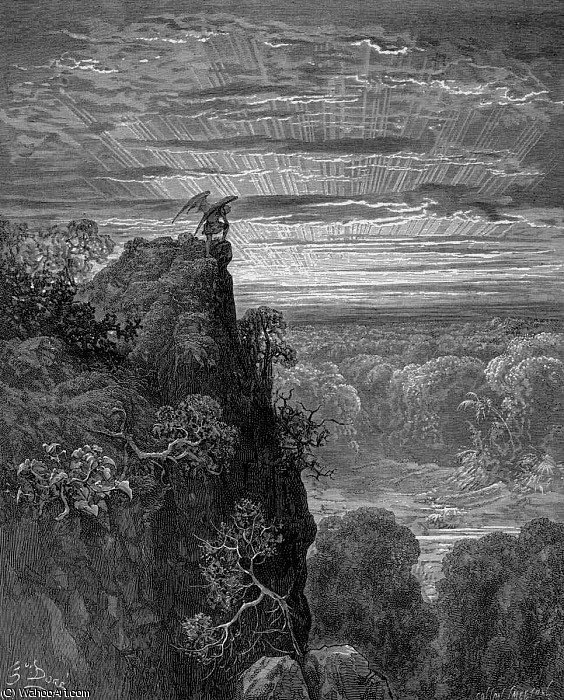 Wikioo.org – L'Encyclopédie des Beaux Arts - Peinture, Oeuvre de Paul Gustave Doré - paradis perdu - (14)