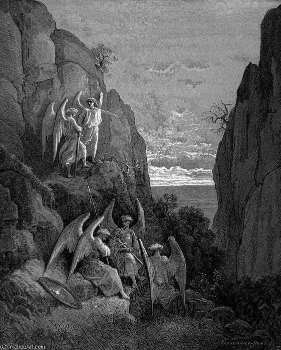 WikiOO.org - Enciclopedia of Fine Arts - Pictura, lucrări de artă Paul Gustave Doré - paradise lost - (17)