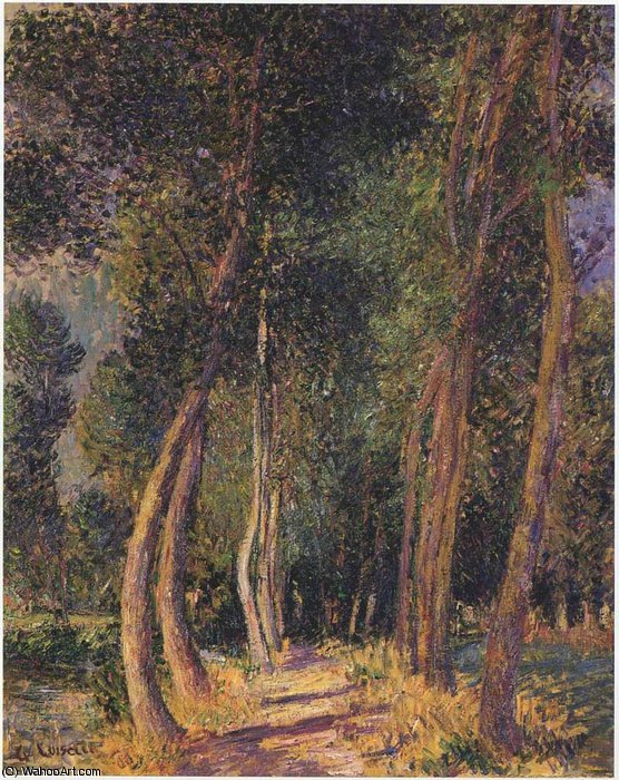 Wikioo.org - สารานุกรมวิจิตรศิลป์ - จิตรกรรม Gustave Loiseau - In the Woods