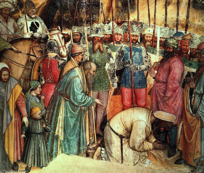 WikiOO.org - Enciklopedija dailės - Tapyba, meno kuriniai Altichiero Da Zevio - The Execution of Saint George(detail)