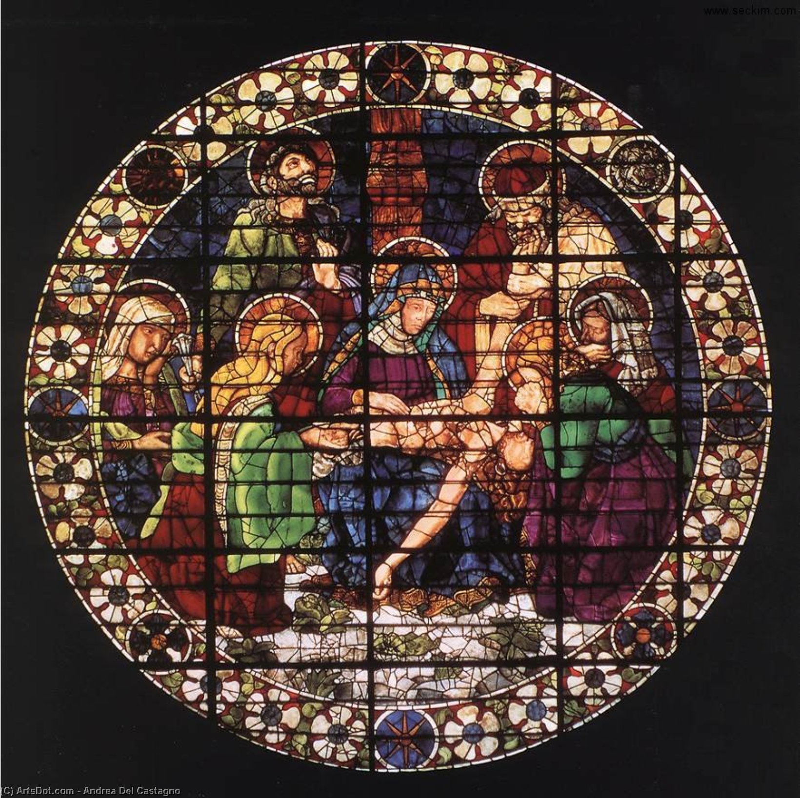 Wikioo.org – L'Enciclopedia delle Belle Arti - Pittura, Opere di Andrea Del Castagno - deposizione