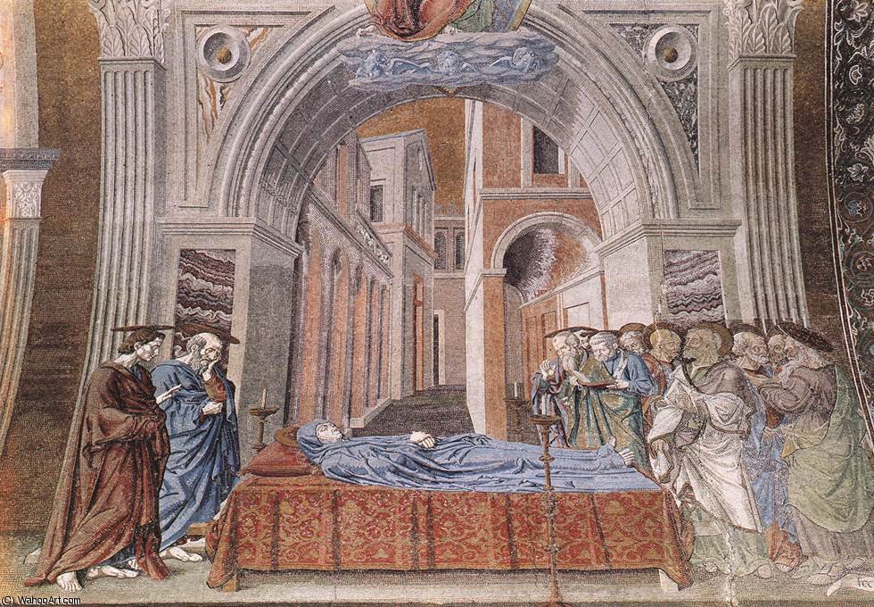 Wikioo.org - สารานุกรมวิจิตรศิลป์ - จิตรกรรม Andrea Del Castagno - Dormition of the Virgin