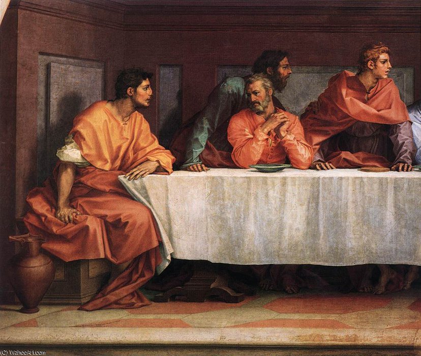 Wikioo.org - Encyklopedia Sztuk Pięknych - Malarstwo, Grafika Andrea Del Sarto - The Last Supper d2