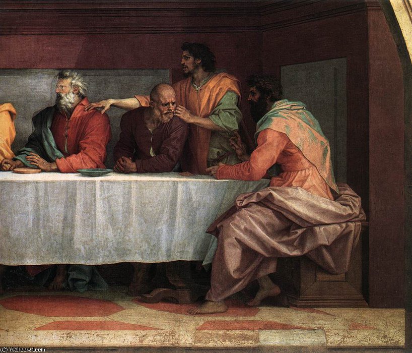 WikiOO.org - אנציקלופדיה לאמנויות יפות - ציור, יצירות אמנות Andrea Del Sarto - The Last Supper d3